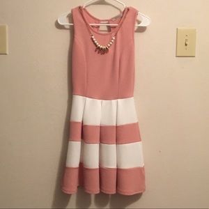 Pink and White Papaya Dress